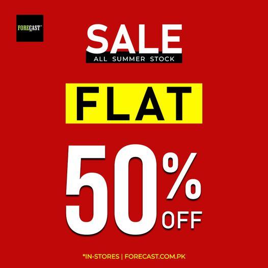 Forecast summer clearance sale! FLAT 50 off instores & online, from